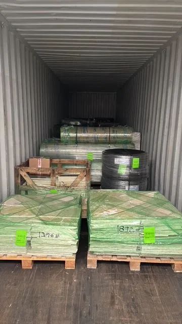 Consolidated cargo from several clients stowed inside the container